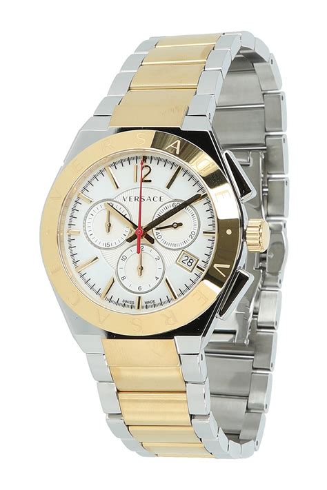 versace men's gray logo stainless steel bracelet watch|macy's Versace watches.